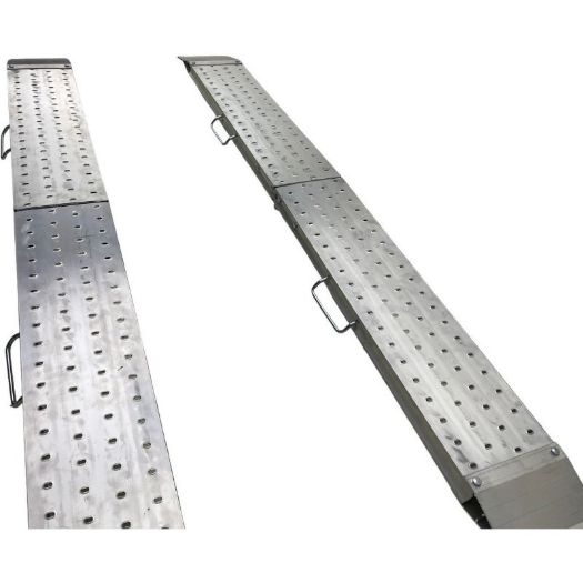 Par aluminijskih sklopivih rampi 2440 mm, pogled odozgo