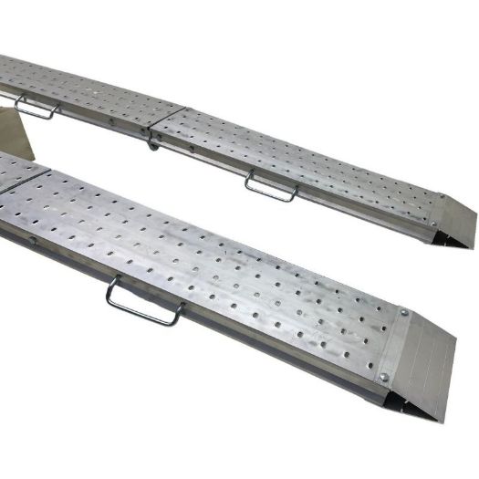 Aluminijske sklopive rampe | nosivost para 1100 kg | 2440 x 240 mm | 2 kom