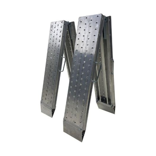 Sklopljeni par aluminijskih rampi 2440 mm
