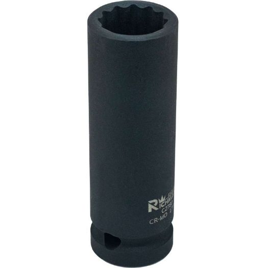 Produženi udarni nasadni ključ 12-kutni | 1/2" | 25 mm