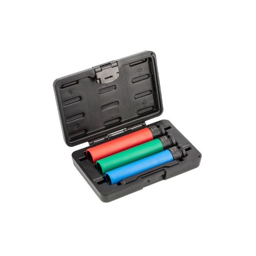 Set produženih udarnih nasadnih ključeva za alu felge | 1/2 cola | 17, 19, 21 mm