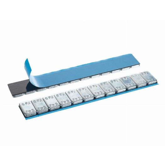 Samoljepljivi utezi za balansiranje | 12 x 5 g | pocinčani | 100 traka