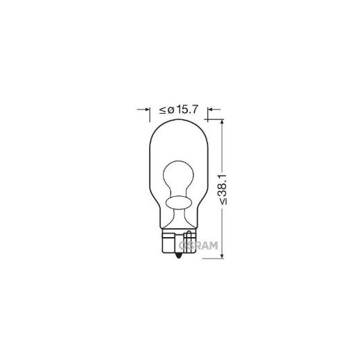 Osram žarulja W16W 12V 16W W2, 1X9, 5D