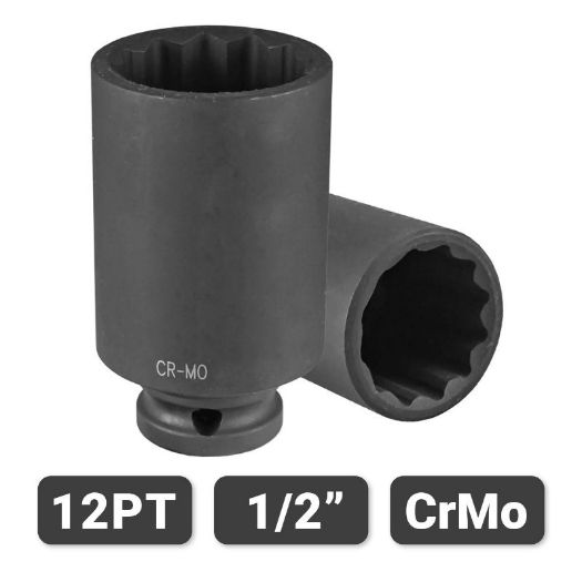 Otvor 32 mm, 12-kutni, na produženom udarnom nasadnom ključu