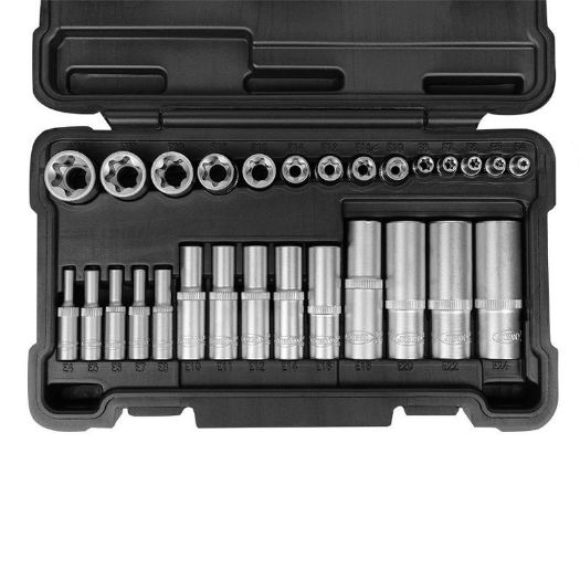 E-Torx nasadni ključevi s prihvatom 3/8 cola, E10 do E16
