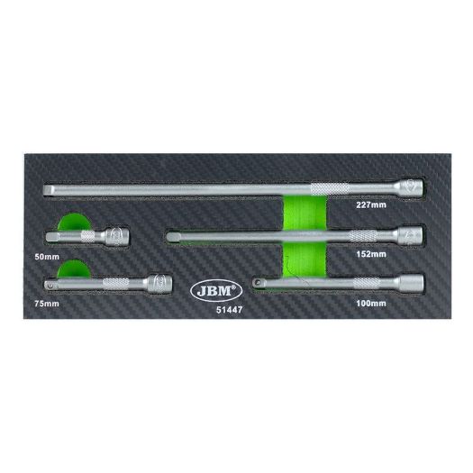 Set produžetaka za nasadne ključeve 1/4 cola | 50 - 227 mm | 5-dijelni