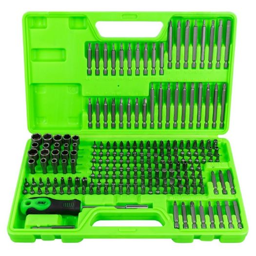 Set bit nastavaka s odvijačem 1/4 cola | 25, 50 i 75 mm | 208-dijelni