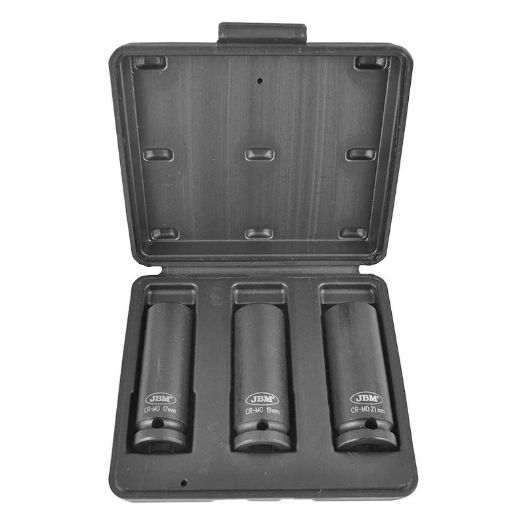 Set produženih udarnih nasadnih ključeva 1/2 cola | 17, 19, 22 mm | 6-kutni