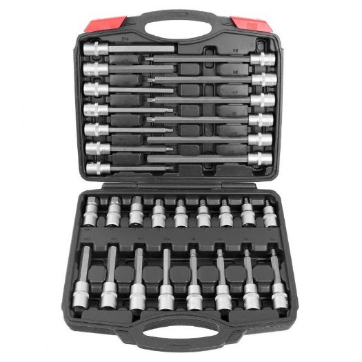 Set od 30 imbus nasadnih ključeva 1/2 cola u plastičnom koferu