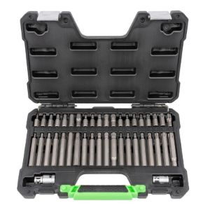 Set bit nastavaka s rupom | imbus, Torx, XZN | 3/8 i 1/2 cola | 42-dijelni
