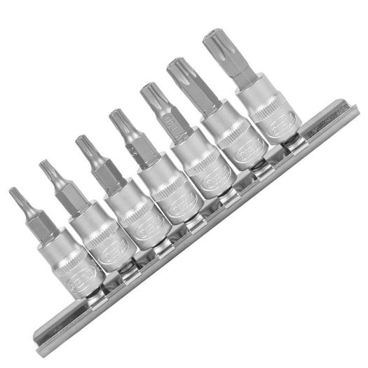 Set Torx nasadnih ključeva s rupom 1/4 cola od TT10 do TT45