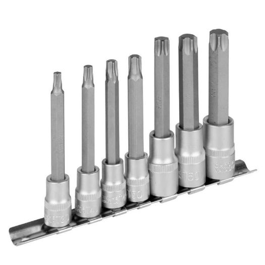 Torx nasadni ključevi T30, T40, T45 i T50 s prihvatom 3/8 cola