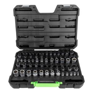 Set Torx i E-Torx nasadnih ključeva i nastavaka | 1/4 - 1/2 cola | 77-dijelni