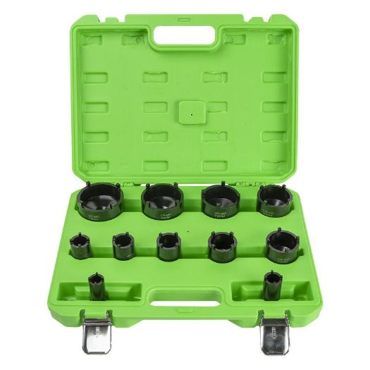 Set udarnih nasadnih ključeva za krunaste matice od 22 do 75 mm