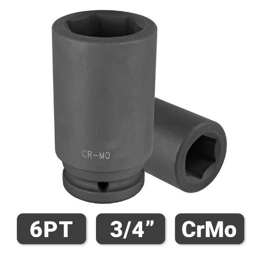 Otvor 30 mm, 6-kutni, na produženom udarnom nasadnom ključu