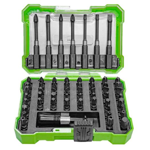 Set udarnih bit nastavaka 1/4 cola | PH, PZ, SL, imbus, Torx | 57-dijelni