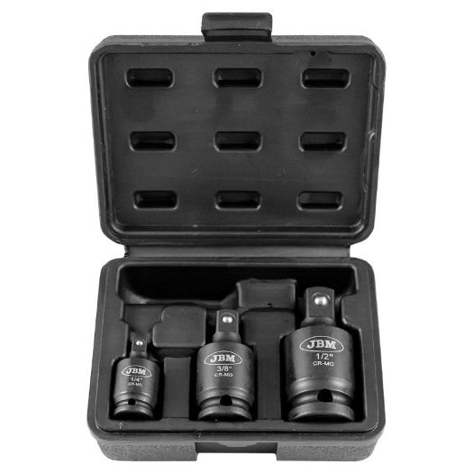 Set udarnih zglobnih nastavaka 1/4, 3/8 i 1/2 cola | kuglasti zglob | 3-dijelni