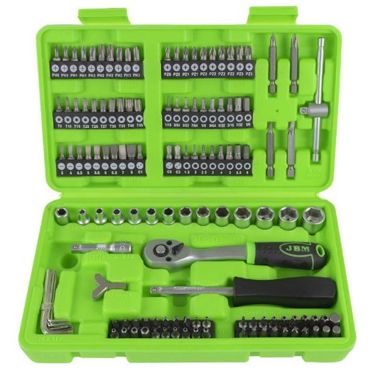 Set nasadnih ključeva i bitova 1/4 cola | 130-dijelni
