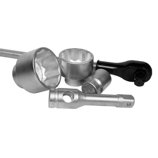 Čelični kofer 710 x 285 x 125 mm sa setom nasadnih ključeva 1 col