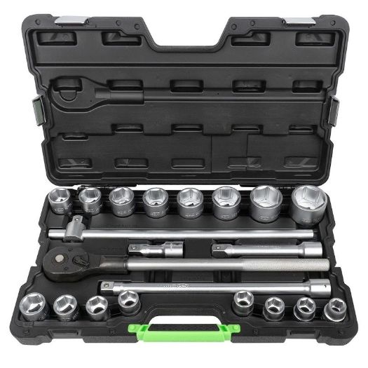 Set nasadnih ključeva 3/4 cola, 19 do 50 mm, 6-kutni, u plastičnom koferu