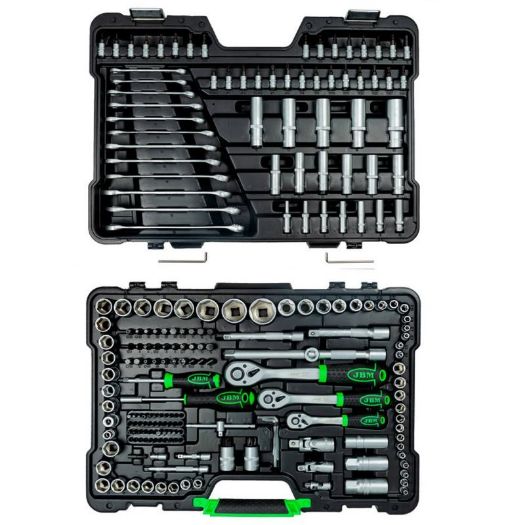 Nasadni ključevi od 4 do 32 mm i E-Torx ključevi složeni u koferu