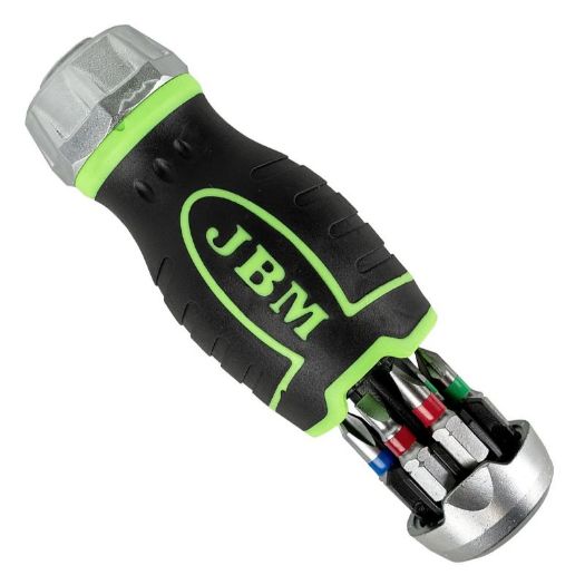 Šest bitova za kratki odvijač: ravni 4 i 5 mm, PH1, PH2, PZ1 i PZ2