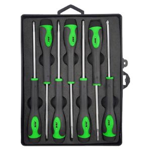 Set dugih preciznih odvijača | ravni i križni | 7-dijelni