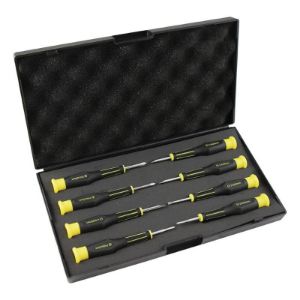 Set kratkih preciznih odvijača | ravni i križni | 8-dijelni