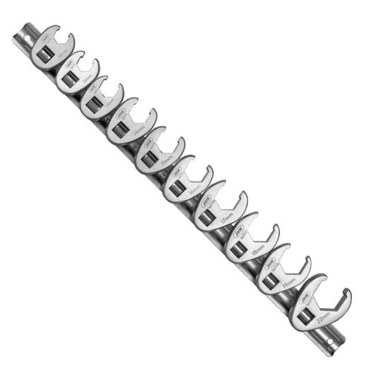 Set otvorenih nasadnih ključeva 3/8 cola | 10 - 22 mm | 10-dijelni