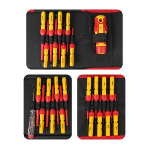 Set izoliranih VDE odvijača s izmjenjivim nastavcima | 1000 V | 25-dijelni