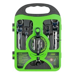 Set zglobnih kombiniranih ključeva s čegrtaljkom | 8 - 19 mm | 7-dijelni