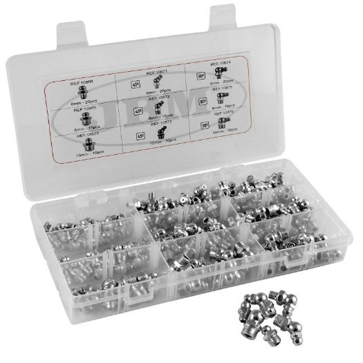 Set nipli za podmazivanje | 6, 8 i 10 mm | 135 komada