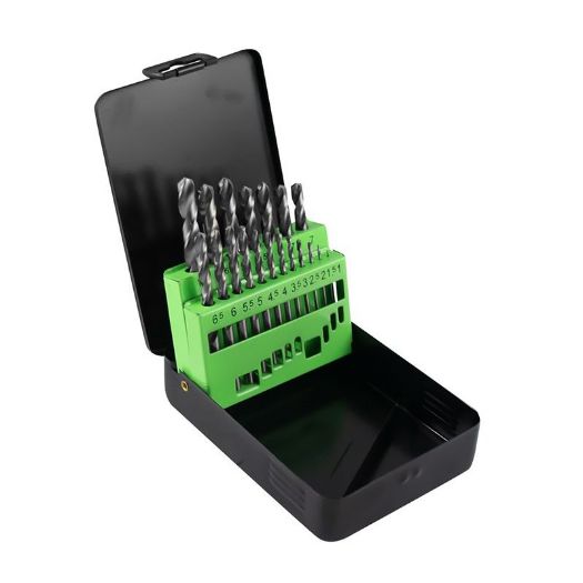 Set svrdla za metal HSS 4341, 19 dijelova