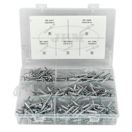 Set slijepih zakovica | duljine 9,7 - 24,8 mm | 300 komada