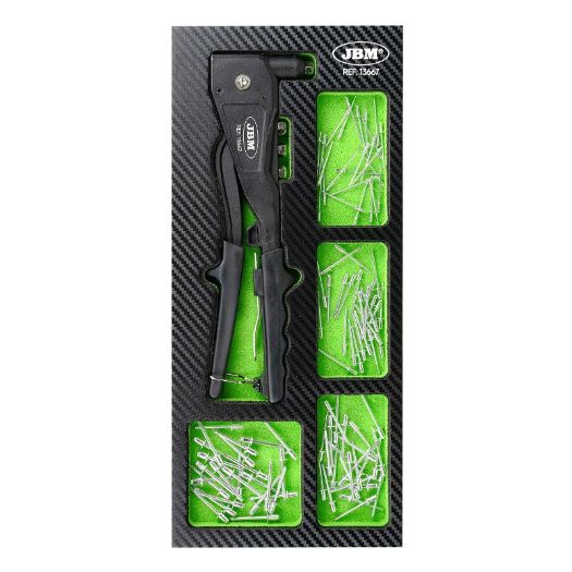 Uložak za kolica s kliještima za zakovice | 100 zakovica 2,4 - 4,8 mm