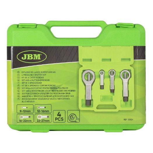 Set sjekača matica JBM 9 - 27 mm, 4 dijela