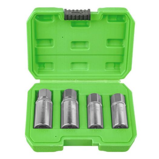 Set od 4 nasadna izvlakača slomljenih vijaka, 6 do 12 mm