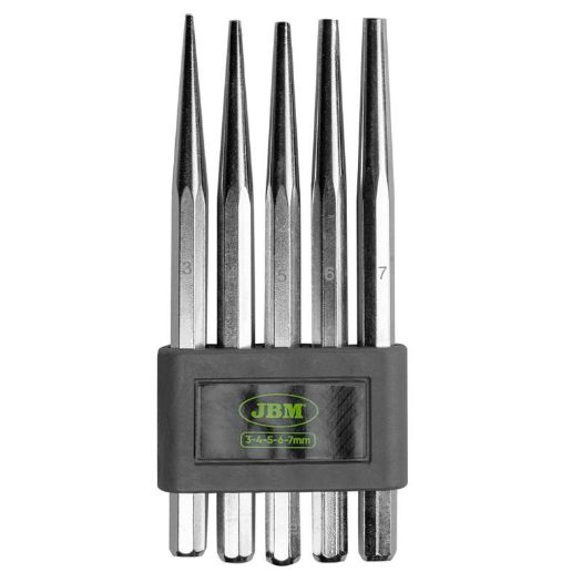 Set točkala 3 - 7 mm, 5 dijelova u plastičnoj kutiji