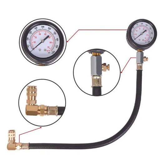 Tester kompresije za dizelske motore s manometrom 0 - 70 bar, detalj 5