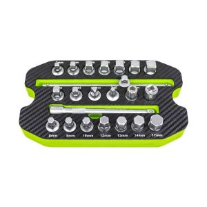 Set ključeva za čep kartera 3/8 cola | 8 - 17 mm | 20 nastavaka u ulošku