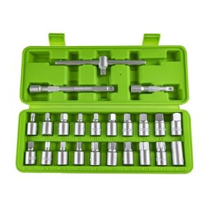 Set ključeva za čep kartera 3/8 cola | 8 - 17 mm | 20 nastavaka s produžecima