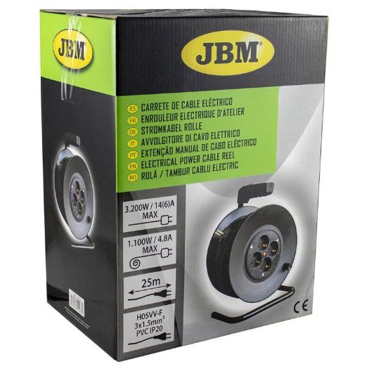 Kabelska motalica JBM s 25 m kabela 3 x 1,5 mm², detalj 5