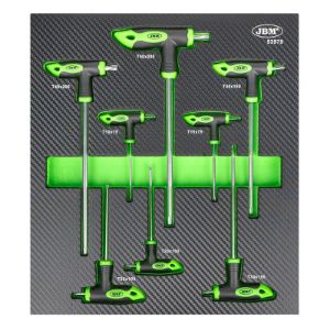 Torx ključevi s T-ručkom | T10 - T50 | 8-dijelni | uložak 34 x 39 cm