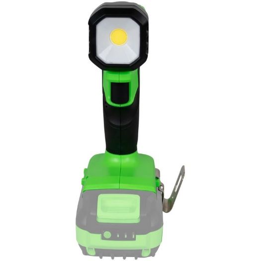 Glava aku LED lampe zakrenuta za 90°