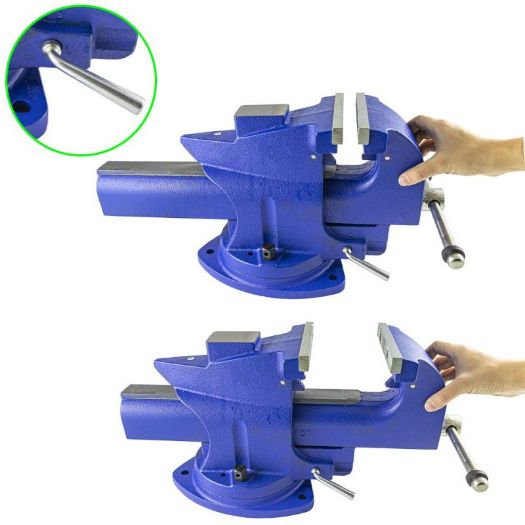 Škripac s čeljustima 150 mm otvoren na 254 mm