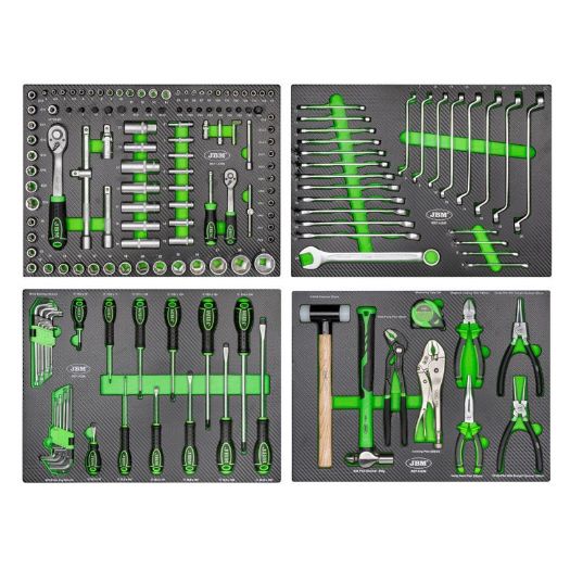 Set alata za kolica | 172-dijelni | 4 uloška 52 x 39 cm