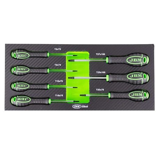 Torx odvijači T8 do T27 u ulošku za kolica