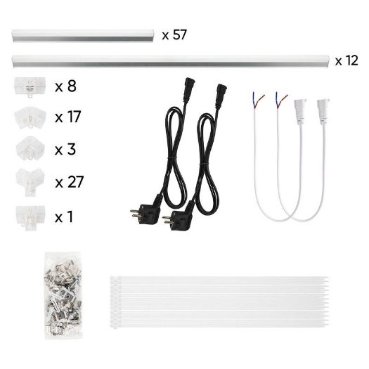 Heksagonalna stropna LED rasvjeta u obliku saća 2435 x 4845 mm, detalj 6
