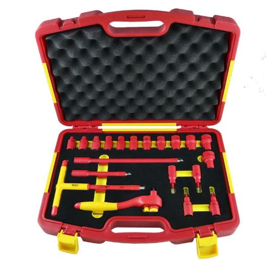 Set izoliranih nasadnih ključeva 3/8 cola | 8 - 22 mm | 20-dijelni