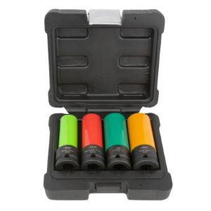 Set specijalnih udarnih nasadnih ključeva za alu naplatke | 15 - 22 mm | 4-dijelni
